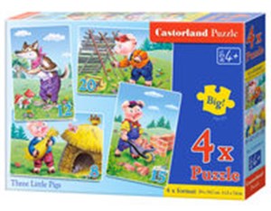 Bild von 4x1 Puzzle Three Little Pigs