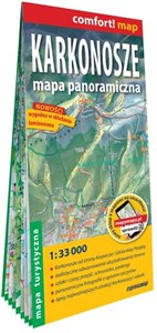 Obrazek Karkonosze Mapa panoramiczna laminowana mapa turystyczna 1:33 000