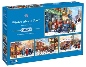 Obrazek Puzzle 4x500 Zima w mieście G3