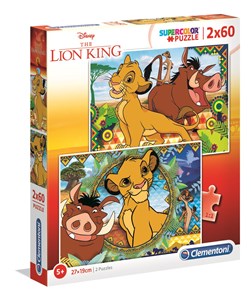 Bild von Puzzle SuperColor 2x60 Lion King