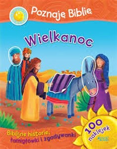 Bild von Poznaję Biblię Wielkanoc Biblijne historie 100 naklejek Biblijne historie, łamigłowki i zgadywanki