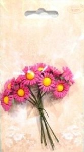 Bild von Margerytki papierowe 10szt różowe