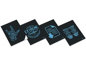 Obrazek Zeszyt A4/40K kratka Clever Blue (8szt)