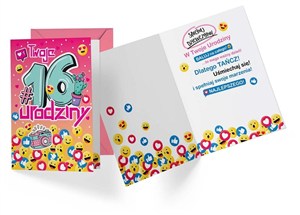 Bild von Karnet PR-341 Urodziny 16 dziewczynka