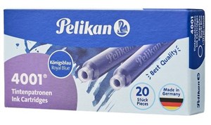 Obrazek Naboje atramentowe krótkie 20szt niebieski