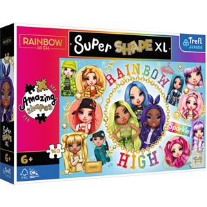 Obrazek Puzzle 160 XL Super Shape Kolorowe Rainbow High 50027