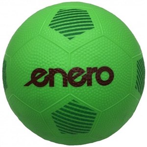 Obrazek Piłka gumowa nożna 22cm zielona