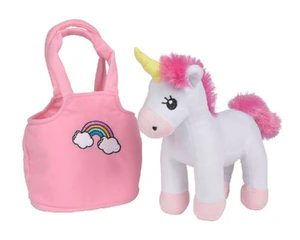 Obrazek PLÜSCH EINHORN MIT TASCHE