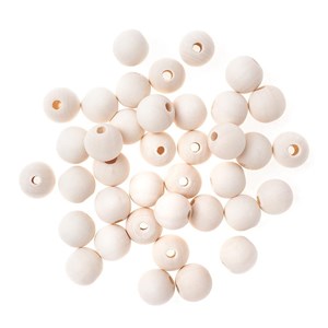 Obrazek Koraliki drewniane kulki 16mm