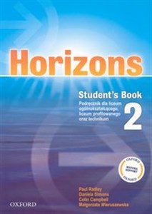 Obrazek Horizons 2 Student's Book Liceum technikum