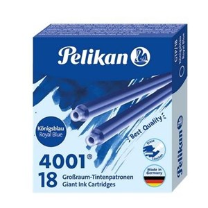 Obrazek Naboje atramentowe długie 18szt niebieski