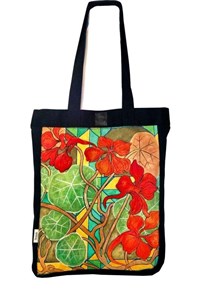 Bild von Torba na zakupy - Nasturcje (granatowa)