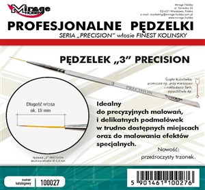 Obrazek Pędzelek Precision Kolinsky 3