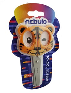 Obrazek Nożyczki dziecięce z uchwytem tygrys