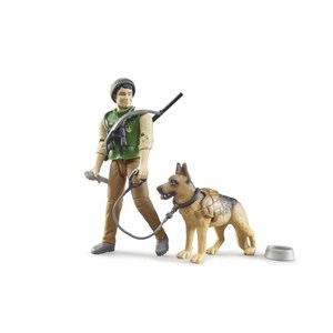 Obrazek Figurka leśnika z psem