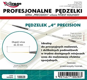 Obrazek Pędzelek Precision Kolinsky 4