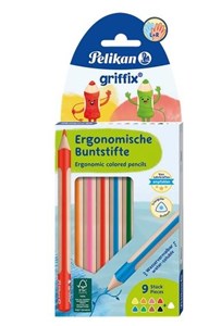 Bild von Griffix kredki drewniane, 9 kolorów
