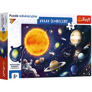 Obrazek Puzzle 70 Edukacyjne układ słoneczny pl 15559