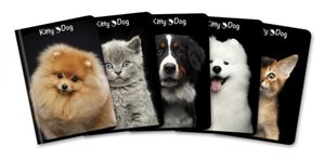 Obrazek Zeszyt A5/96K kratka Kitty&Dog (5szt)