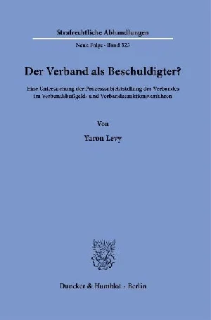 Obrazek LEVY, Y: VERBAND ALS BESCHULDIGTER?