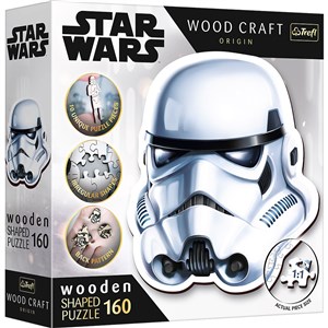 Obrazek Puzzle drewniane Star Wars Hełm Szturmowca 160