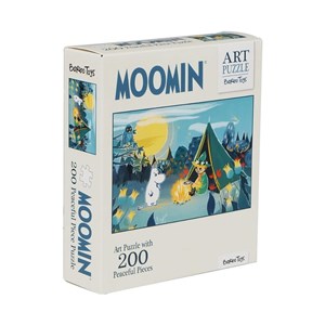 Obrazek Puzzle artystyczne Muminki niebiskie 200el