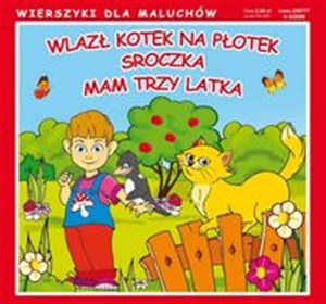 Obrazek Wlazł kotek na płotek Sroczka Mam trzy latka Wierszyki dla maluchów