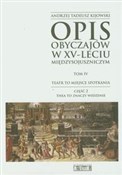 Książka : Opis obycz... - Andrzej Tadeusz Kijowski