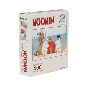 Obrazek Puzzle artystyczne Muminki czerwone 200el