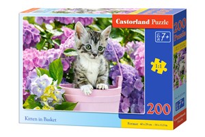 Bild von Puzzle 200 el. B-222209 Kitten in Baske B-222209