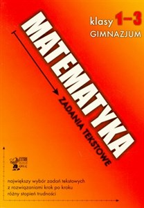 Obrazek Matematyka zadania tekstowe 1-3 gimnazjum