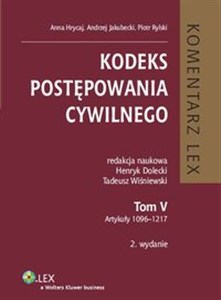 Bild von Kodeks postępowania cywilnego Komentarz Tom V. Artykuły 1096-1217