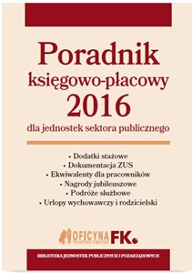 Obrazek Poradnik księgowo-płacowy 2016 dla jednostek sektora publicznego