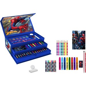 Bild von Zestaw artystyczny w kuferku Spiderman