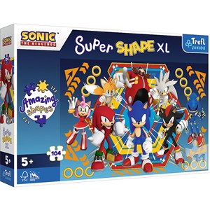 Bild von Puzzle 104 XL Super Shape Świat Sonica 50032