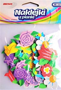 Obrazek Naklejki z pianki Kwiatki 33szt