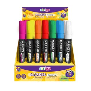 Bild von Marker kredowy okrągła końcówka (21szt) STRIGO