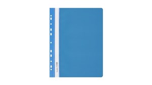 Obrazek Skoroszyt twardy zawieszany PVC niebieski (10szt)
