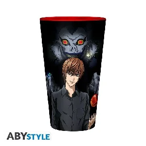 Obrazek DEATH NOTE - LARGE GLASS - 400ML - LIGHT & MISA