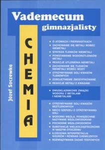 Obrazek Vademecum gimnazjalisty Chemia