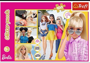 Bild von Puzzle z brokatem Brokatowa Barbie 100