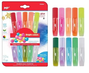 Obrazek Klej brokatowy w płynie 10 kolorów