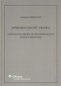 Bild von Aprioryczność prawa Ontologia prawa w fenomenologii Adolfa Reinacha