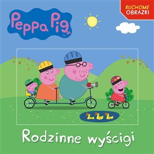 Obrazek Swinka Peppa Rodzinne wyścigi Ruchome obrazki Książka z kartką 3D