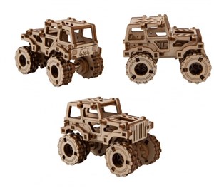 Obrazek Drewniane puzzle 3D. Monster Truck 1