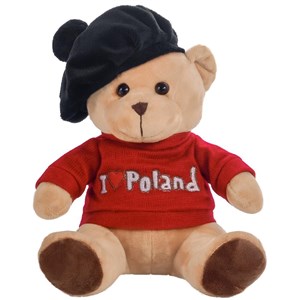 Obrazek Miś I love Poland 20cm