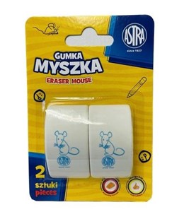 Obrazek Gumka myszka 2szt ASTRA