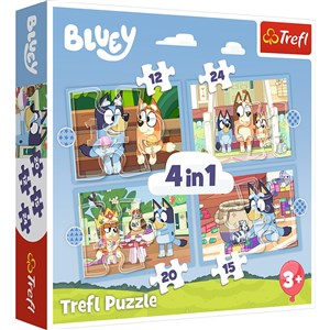 Bild von Puzzle 4w1 Bluey i jego świat