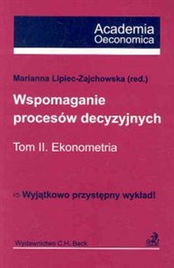 Bild von Wspomaganie procesów decyzyjnych Tom II Ekonometria