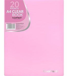 Obrazek Teczka clear book A4 Coolpack Pastel 20 koszulek róż